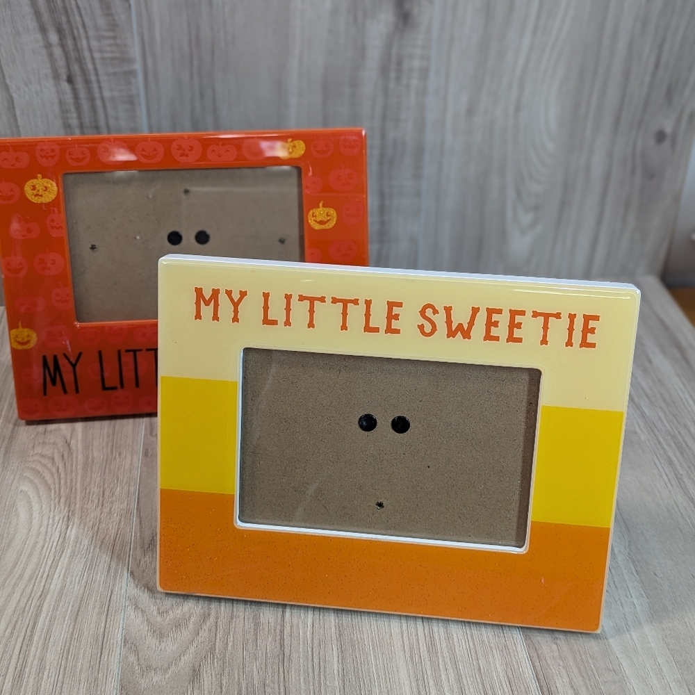 My Little Sweetie Picture Frame Halloween Holiday Candy Corn 4x6